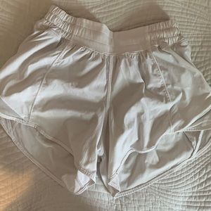 White Lululemon Shorts 4”